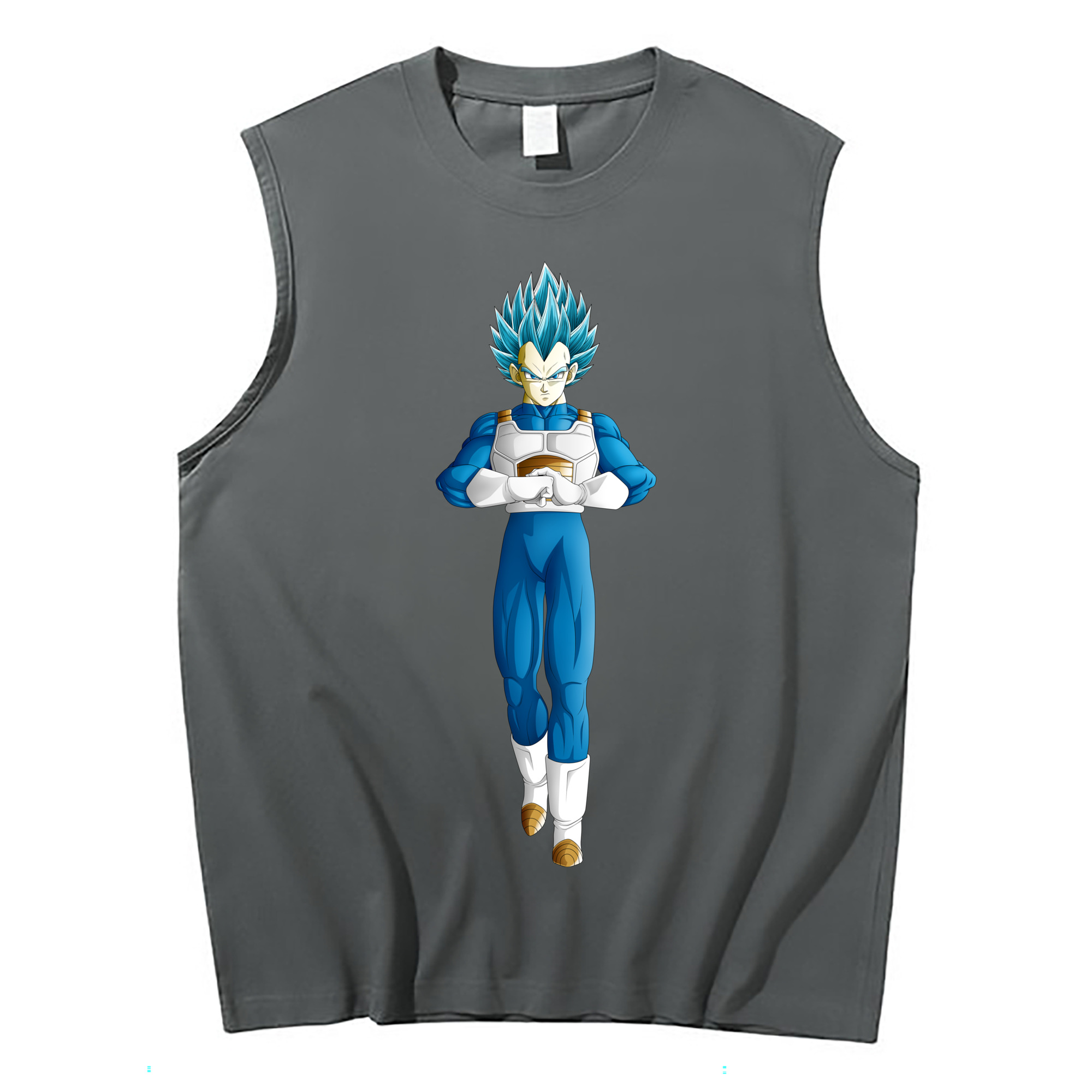 （画像用） ドラゴンボール ベジータ四世（Bejīta Yonsei）DRAGON BALL Vegeta IV コットン100％タンクトップ（フロントプリント）